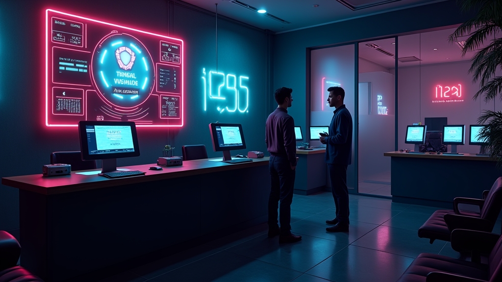 Withdrawal processing screen in a dark casino cashier setting